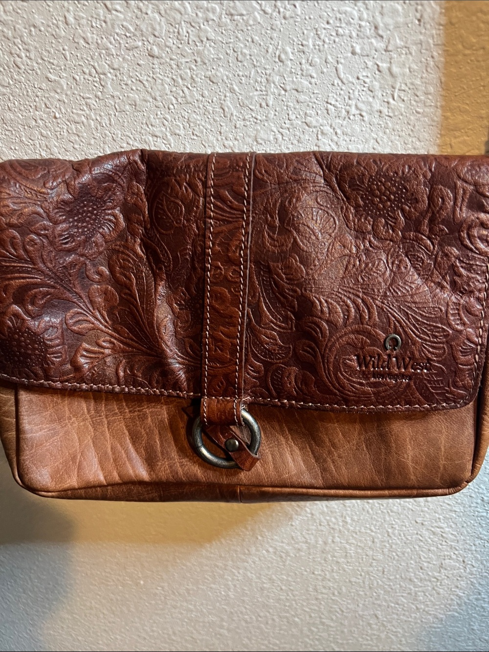 Wild West Los Angeles Leather Foldover purse